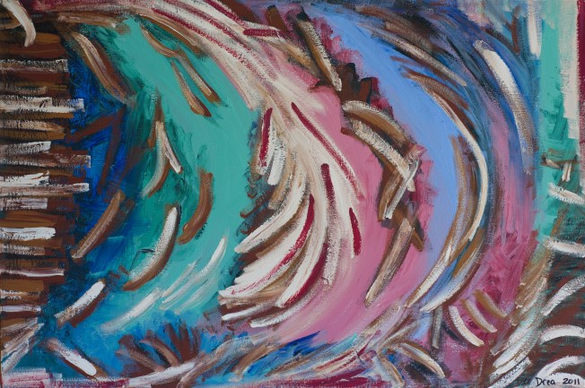 Flighty 2011 By Drea Even though we usually associate current with water, there is a powerful current in our everyday lives. http://dreajensengallery.artistwebsites.com/featured/flighty-2011-drea-jensen.html