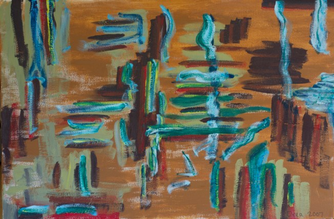 Spirit 2007 by Drea Jensen Thinning of the veils between worlds is the feeling invoked in this painting. The spirit behind the universe comes through. http://dreajensengallery.artistwebsites.com/featured/spirit-2007-drea-jensen.html