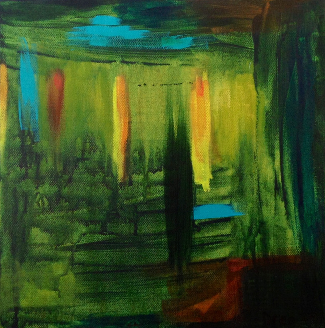 Fluent 2012 by Drea When we look through watery darkness, we find an expansion of golden light.  http://dreajensengallery.artistwebsites.com/featured/fluent-2012-drea-jensen.html